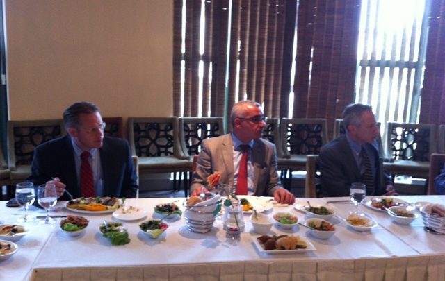 Photo of Director of Palthink Omar Shaban met with the US Consul general in Jerusalem Mr. Michael Alan Ratney.