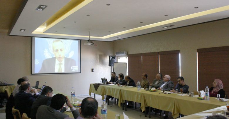 Photo of A Video Conference Meeting With The U.S. General Consul in Jerusalem, Mr. Michael Alan Ratney