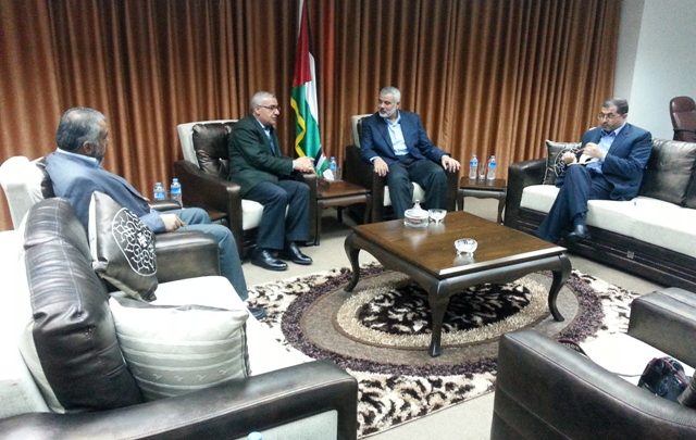 Photo of Meeting with the deputy head of the Hamas Government, Mr. Ismail Hanyia