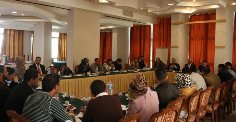 Photo of Brainstorming Session on: "Absence of Culture of Dialogue among Youth in Palestine"