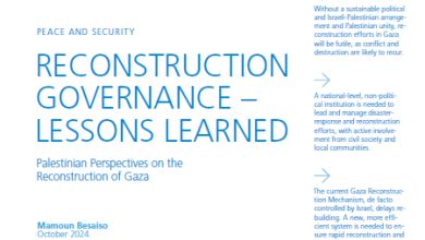 Photo of RECONSTRUCTION GOVERNANCE LESSONS LEARNED