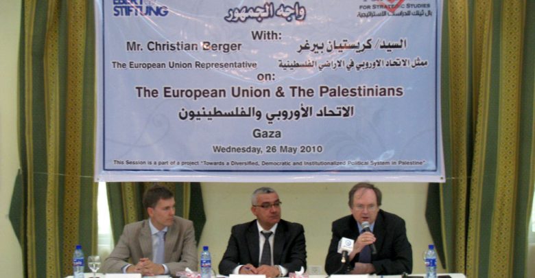 صورة بيرغر: “الاتحاد الأوروبي يقف بجانب الفلسطينيين من أجل تحقيق الهدف المتمثل بإقامة الدولة الفلسطينية”