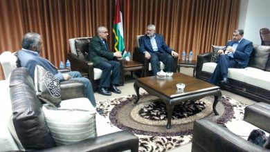 Photo of Meeting with the deputy head of the Hamas Government, Mr. Ismail Hanyia