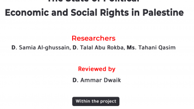 Photo of Legal Report – A Highlight on Political, Economic, and Social Rights in Palestine