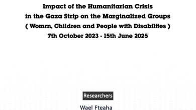 Photo of Impact of the Humanitarian Crisis in the Gaza Strip on the Marginalized Groups (Women, Children and People with Disabilities) – 7th October 2023 – 15th June 2025