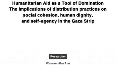 Photo of Humanitarian Aid as a Tool of Domination: The implications of distribution practices on social cohesion, human dignity, and self-agency in the Gaza Strip